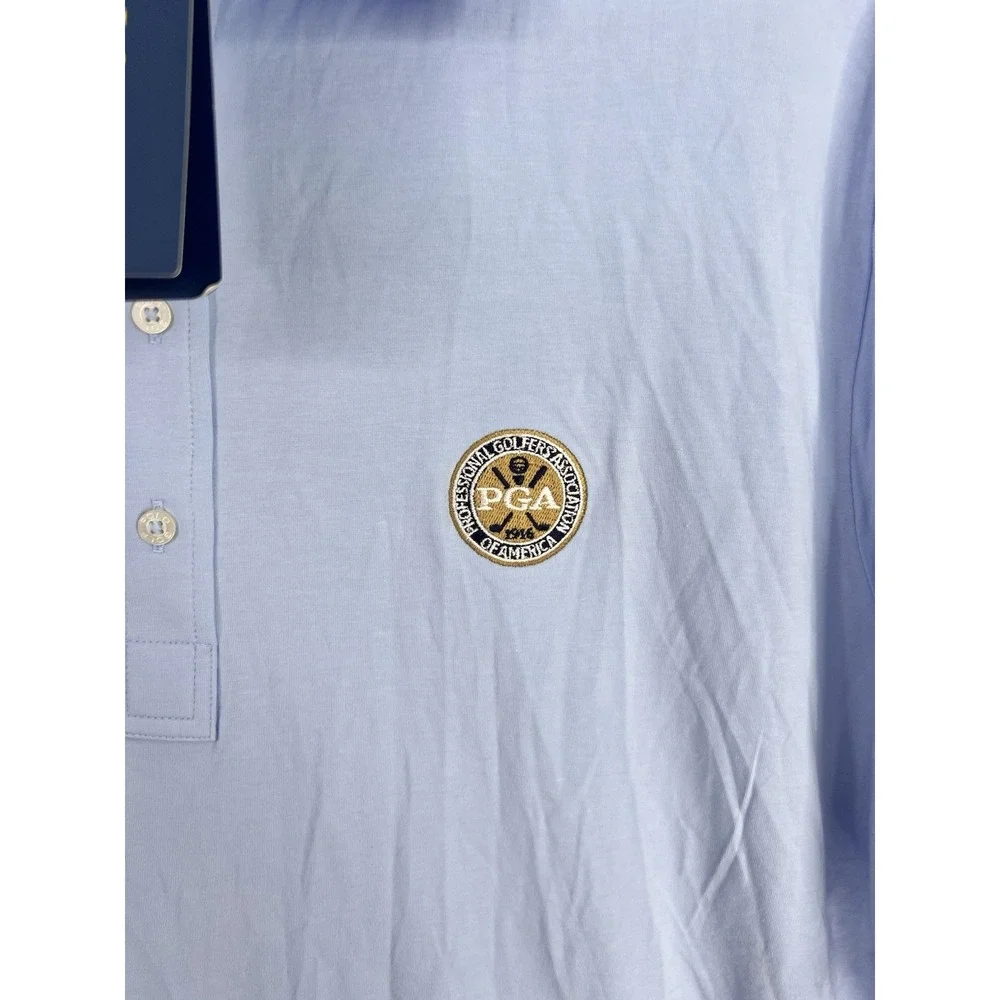 Polo Golf Ralph Lauren Shirt Mens XL Blue Stretch Isle Performance PGA Rules NWT